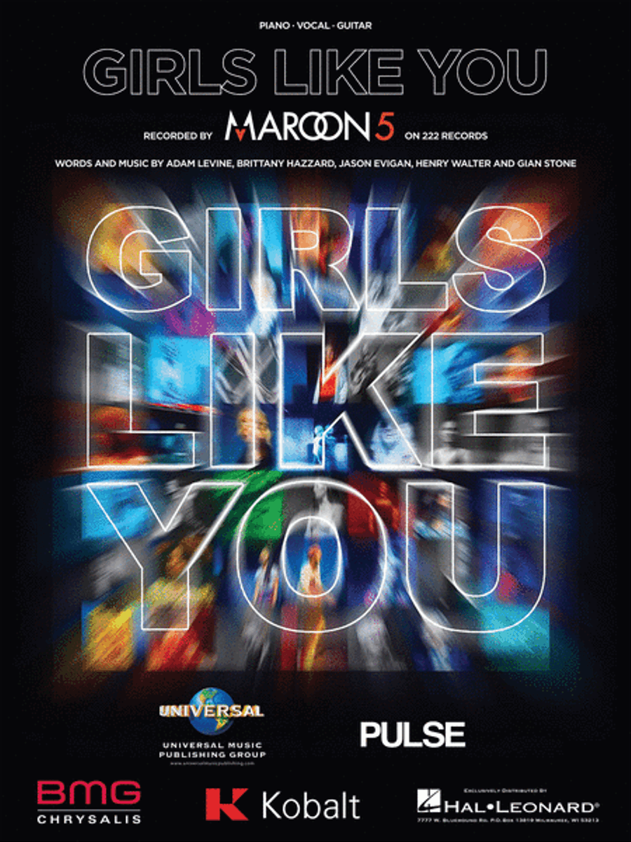 Girls Like You Girls Like You Piano, Vocal, Guitar scores gallery preview page 1