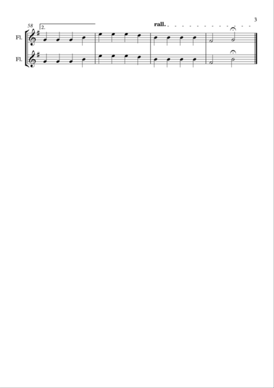 Faded Flute Duet scores gallery preview page 3