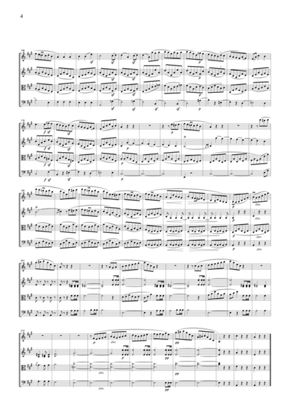 Mendelssohn Symphony No.4 3rd mvt, for string quartet, CM204 image number null
