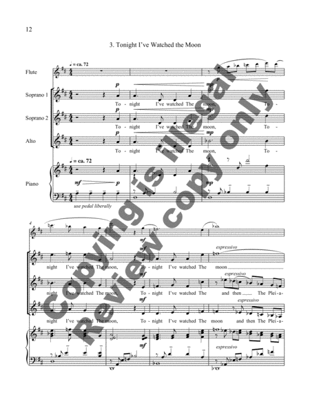 The Evening Star (Choral Score) image number null