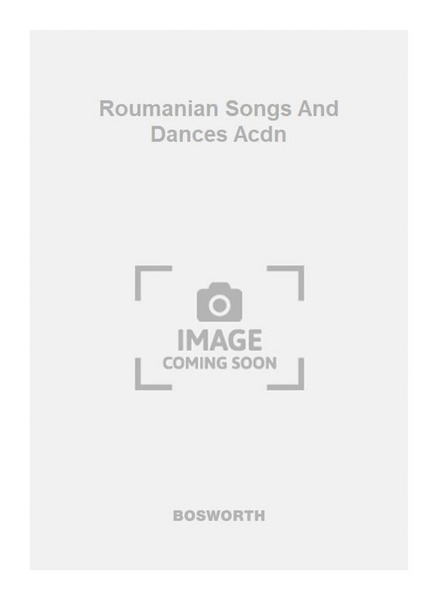Roumanian Songs And Dances Acdn