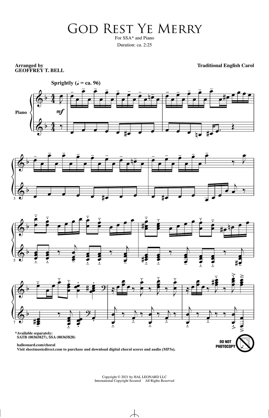 God Rest Ye Merry (arr. Geoffrey T. Bell)