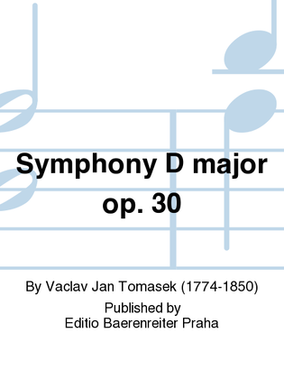 Book cover for Symphonie D-Dur, op. 30