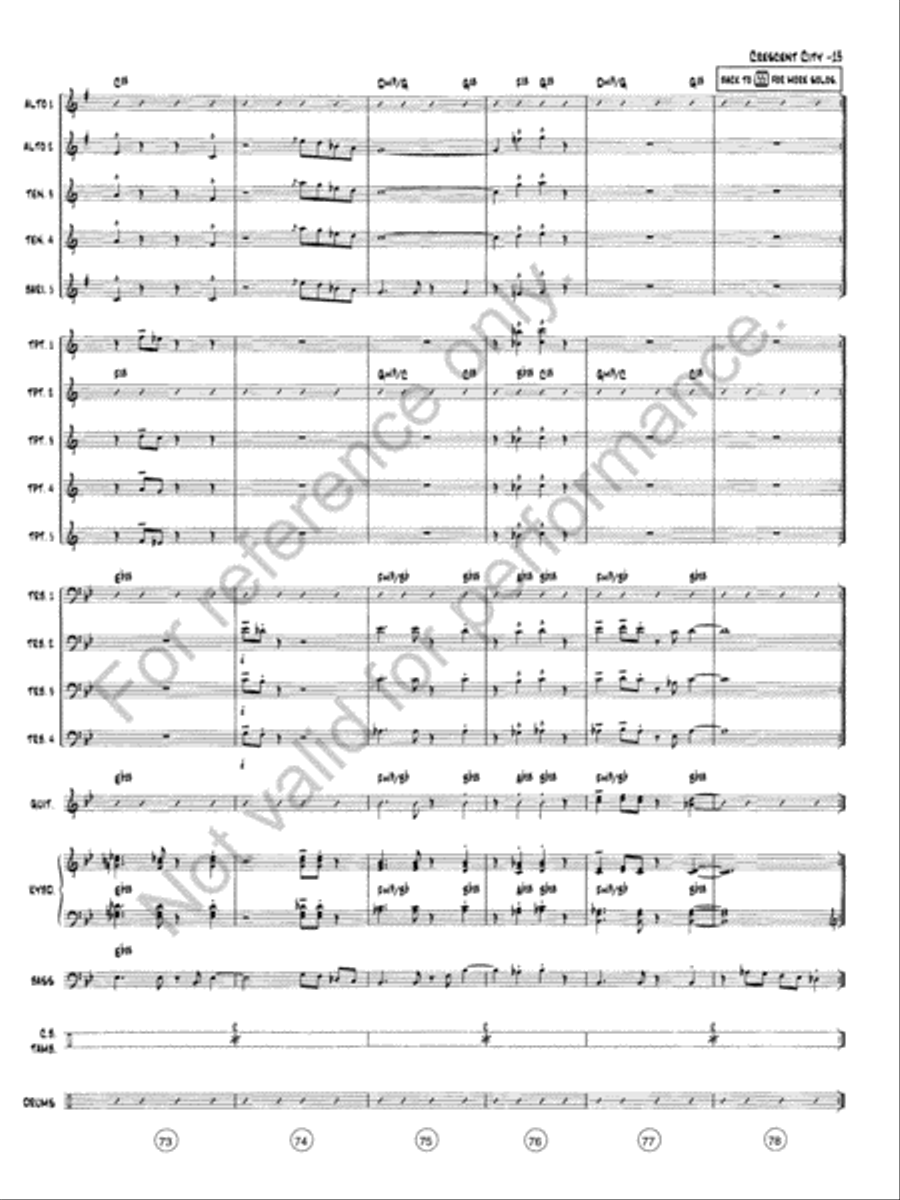 The Crescent City Stomp Jazz Ensemble scores gallery preview page 14