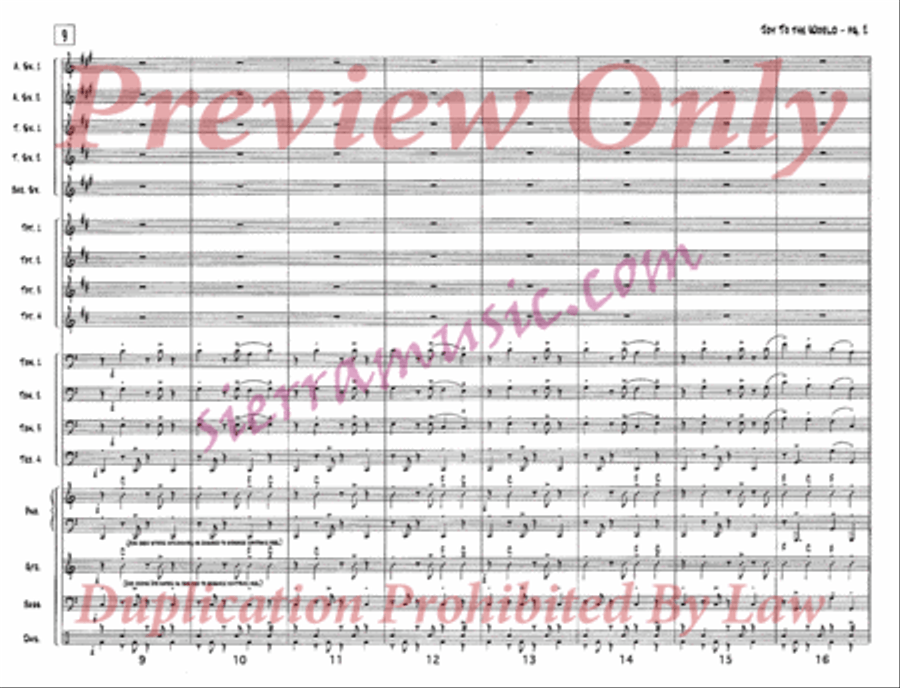 Joy to the World Jazz Ensemble scores gallery preview page 3