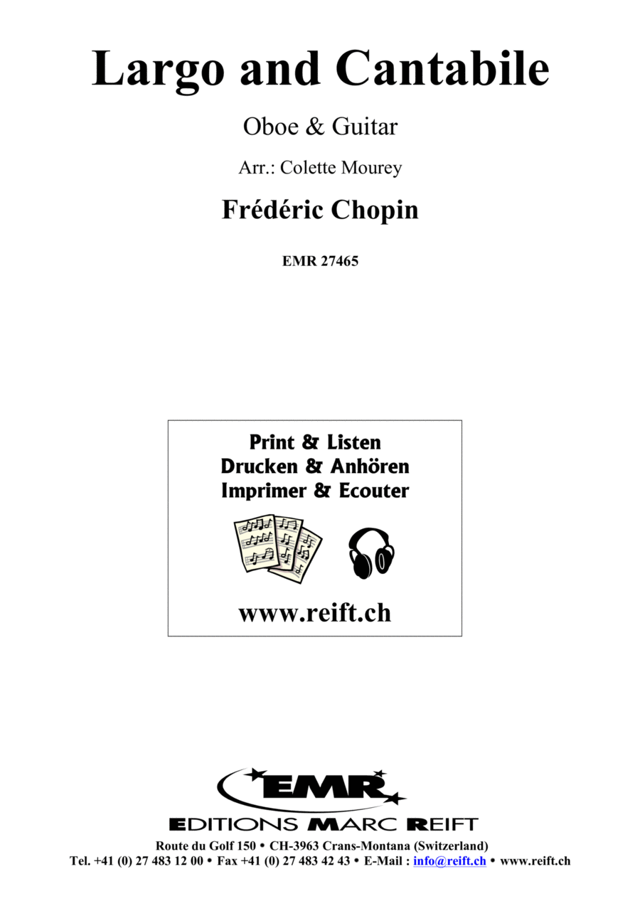 Largo and Cantabile Largo and Cantabile Oboe scores gallery preview page 1