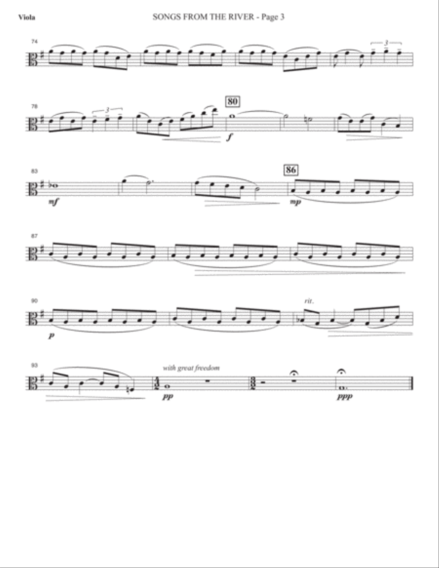 Sacred Places - Viola Choir scores gallery preview page 4