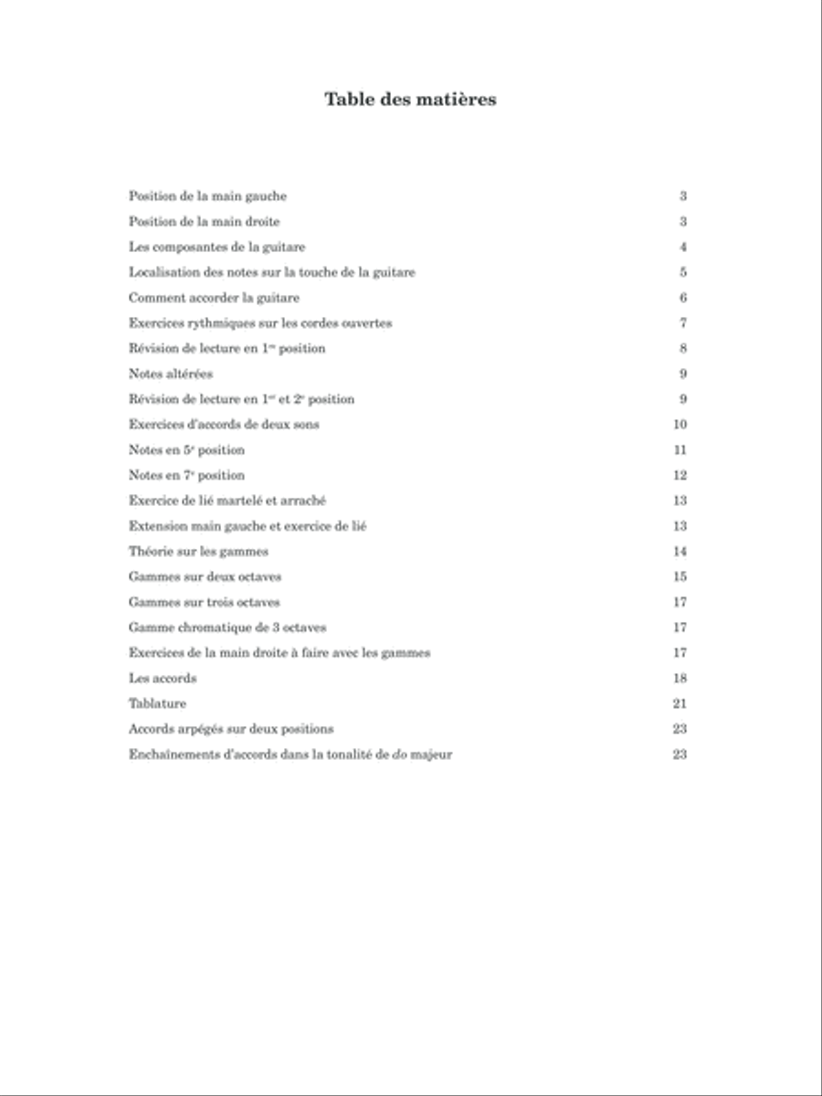 Cahier de la guitare Classical Guitar scores gallery preview page 2