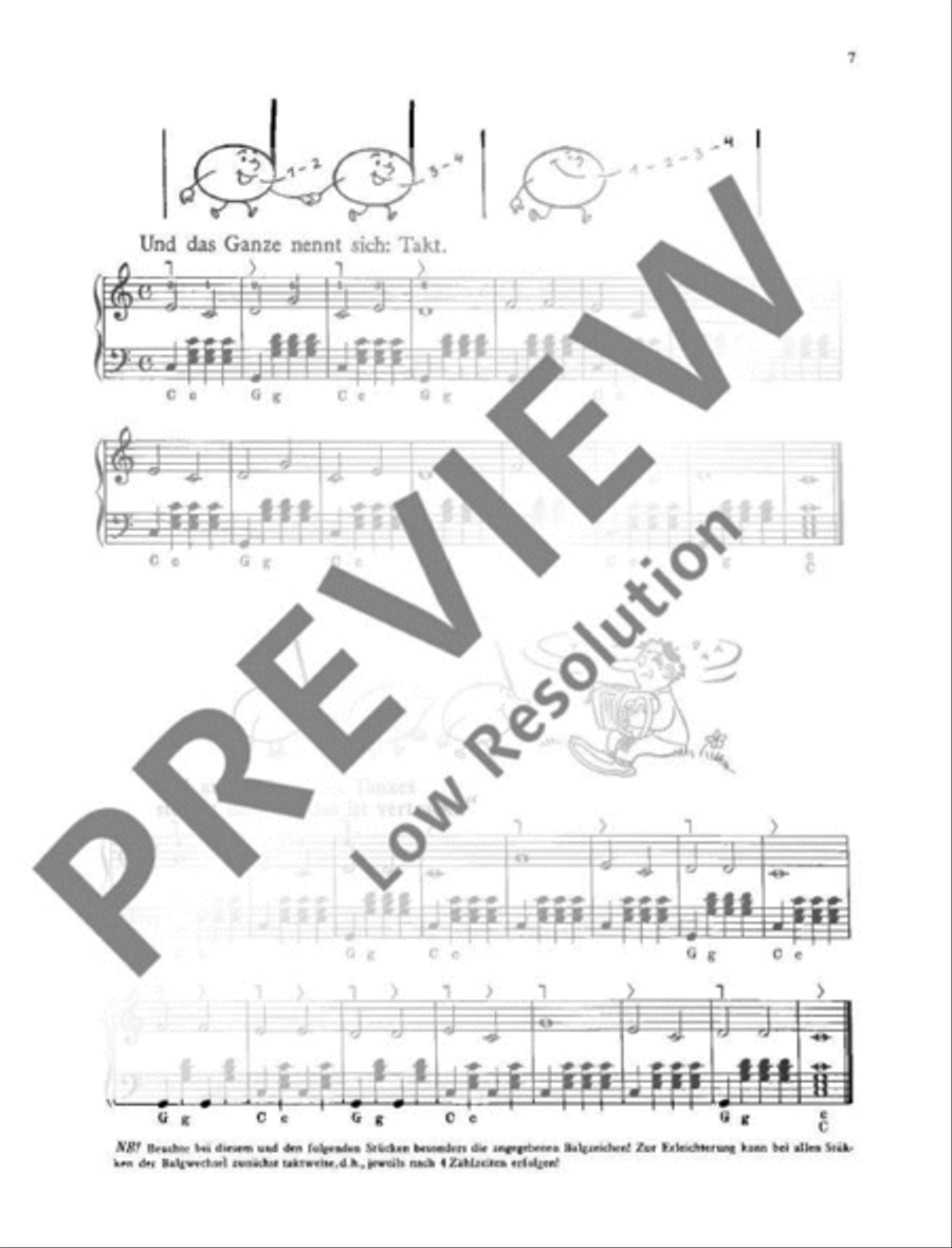 Das große Anfänger-Buch für Akkordeon Accordion scores gallery preview page 8