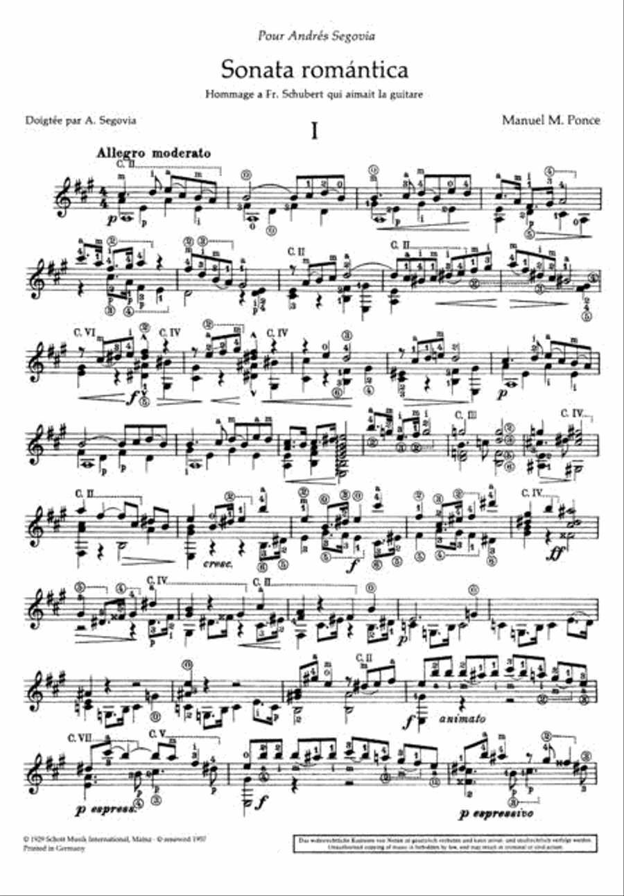 Sonata Romantica: Homage to Schubert Acoustic Guitar scores gallery preview page 2