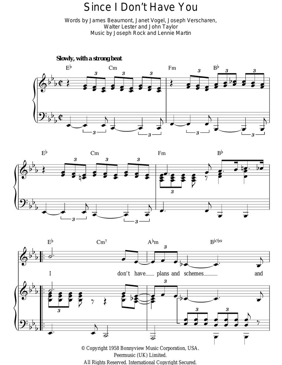 Since I Don't Have You Acoustic Guitar scores gallery preview page 1