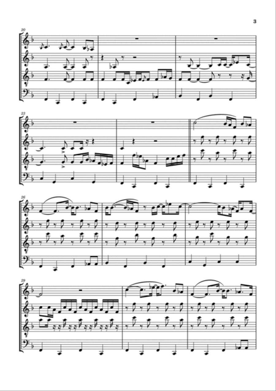 I Am A Man Of Constant Sorrow Woodwind Quartet scores gallery preview page 4
