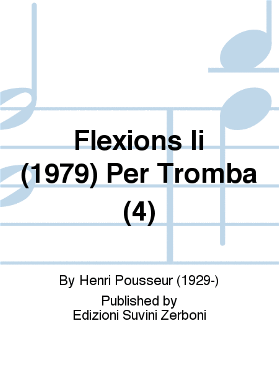 Flexions Ii (1979) Per Tromba (4) Trumpet Solo scores gallery preview page 1