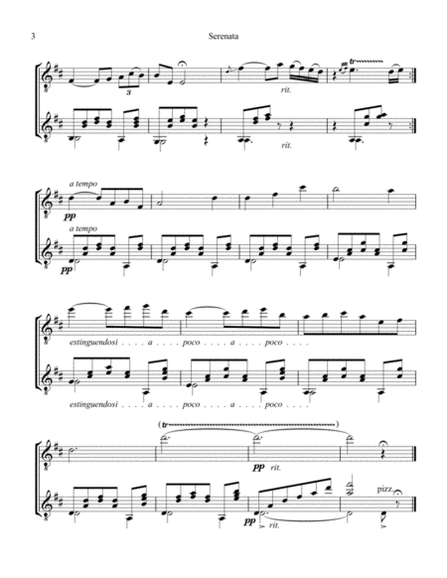 Serenata Rimpianto Op. 6 for guitar duo image number null