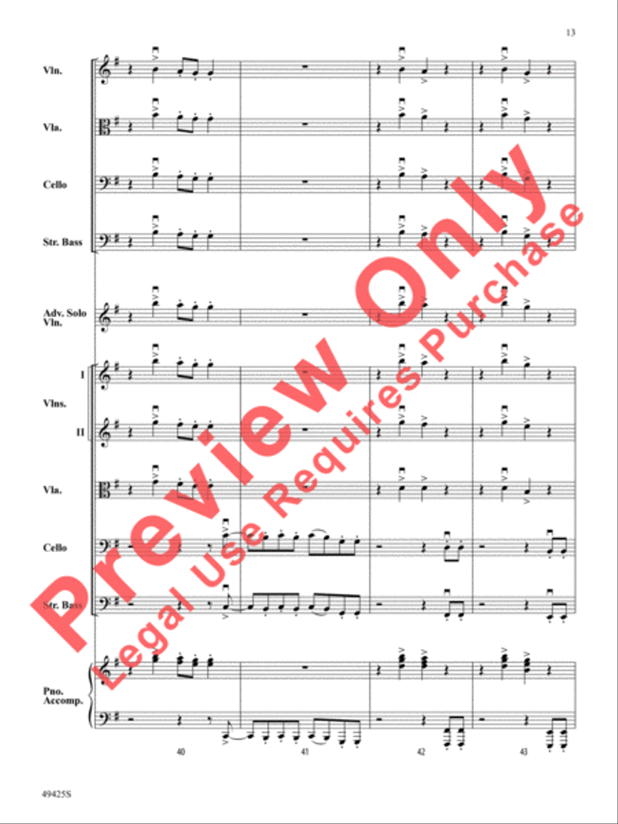 Any Way You Want It / Don't Stop Believin' String Orchestra scores gallery preview page 14