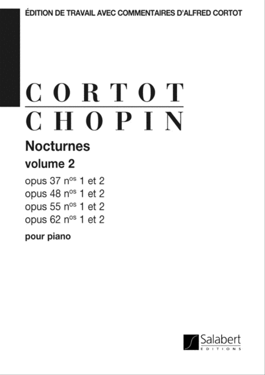 Nocturnes Op 37, 48, 55, 62 - volume 2 Piano Solo scores gallery preview page 1