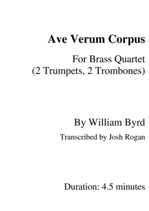 Byrd Ave Verum Corpus- For Brass Quartet, arr. Josh Rogan