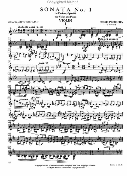 Sonata No. 1 in F minor, Op. 80