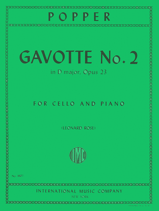 Book cover for Gavotte No. 2, Op. 23