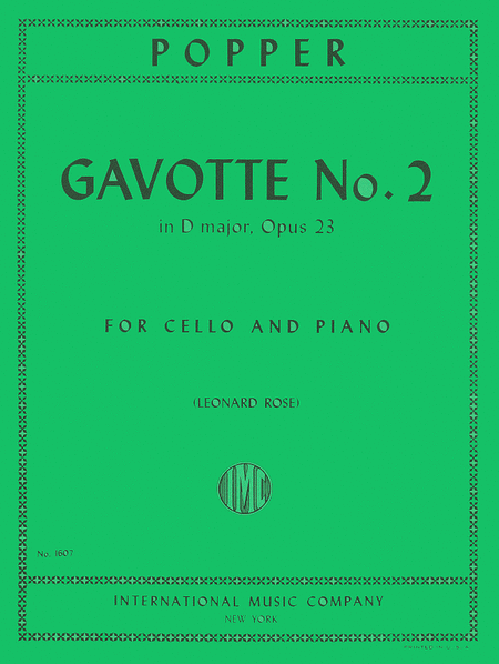 Gavotte No. 2, Op. 23 image number null