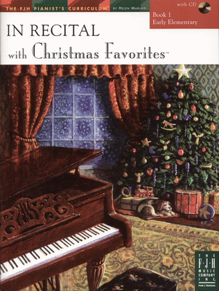 Book cover for In Recital with Christmas Favorites, Book 1