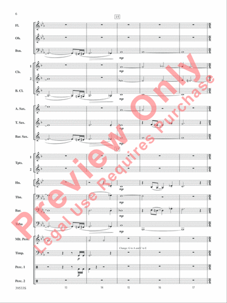 Dark Shadows (from the Original Motion Picture Soundtrack) Concert Band scores gallery preview page 7