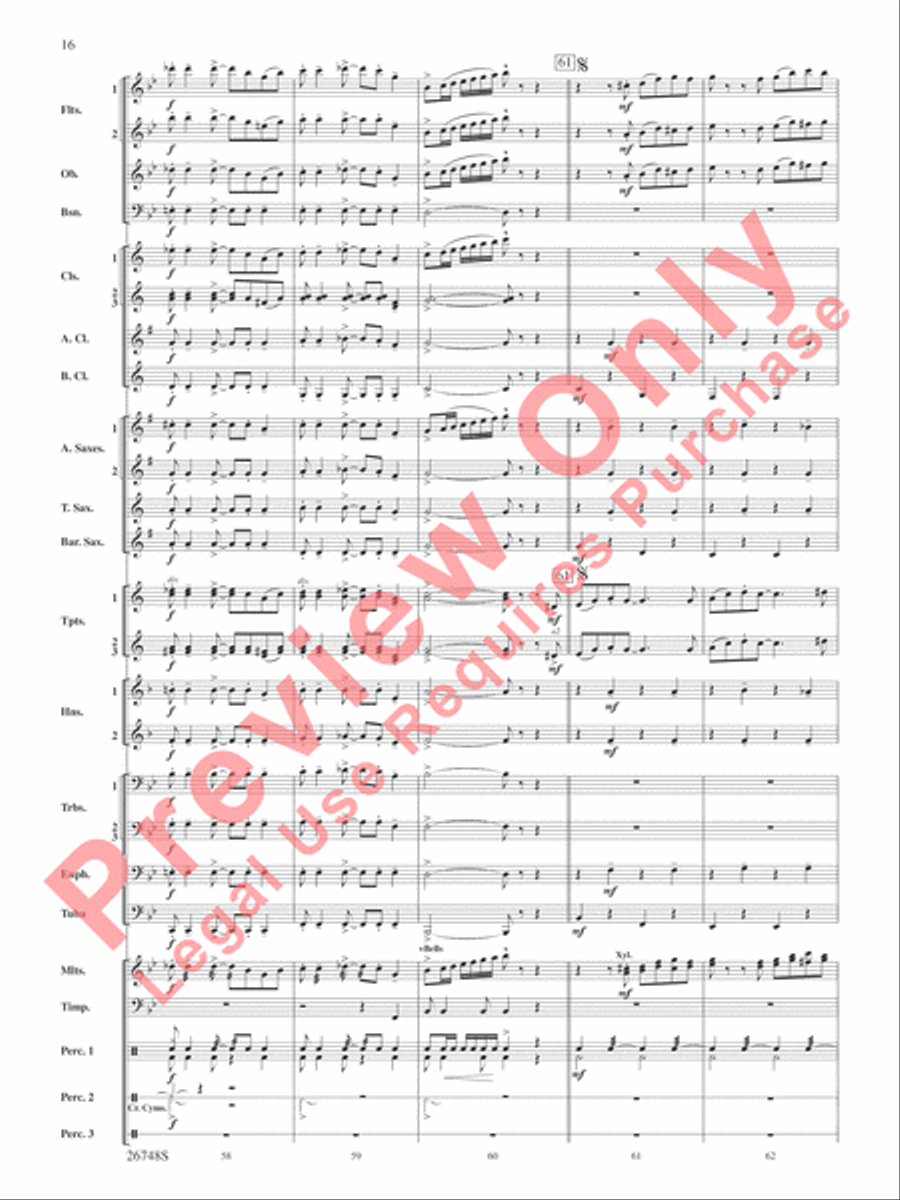 Cotton Ferry Expedition Concert Band scores gallery preview page 17