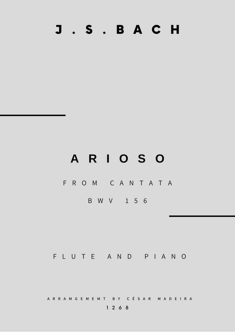 Arioso (BWV 156) - Flute and Piano (Full Score and Parts) Flute scores gallery preview page 1