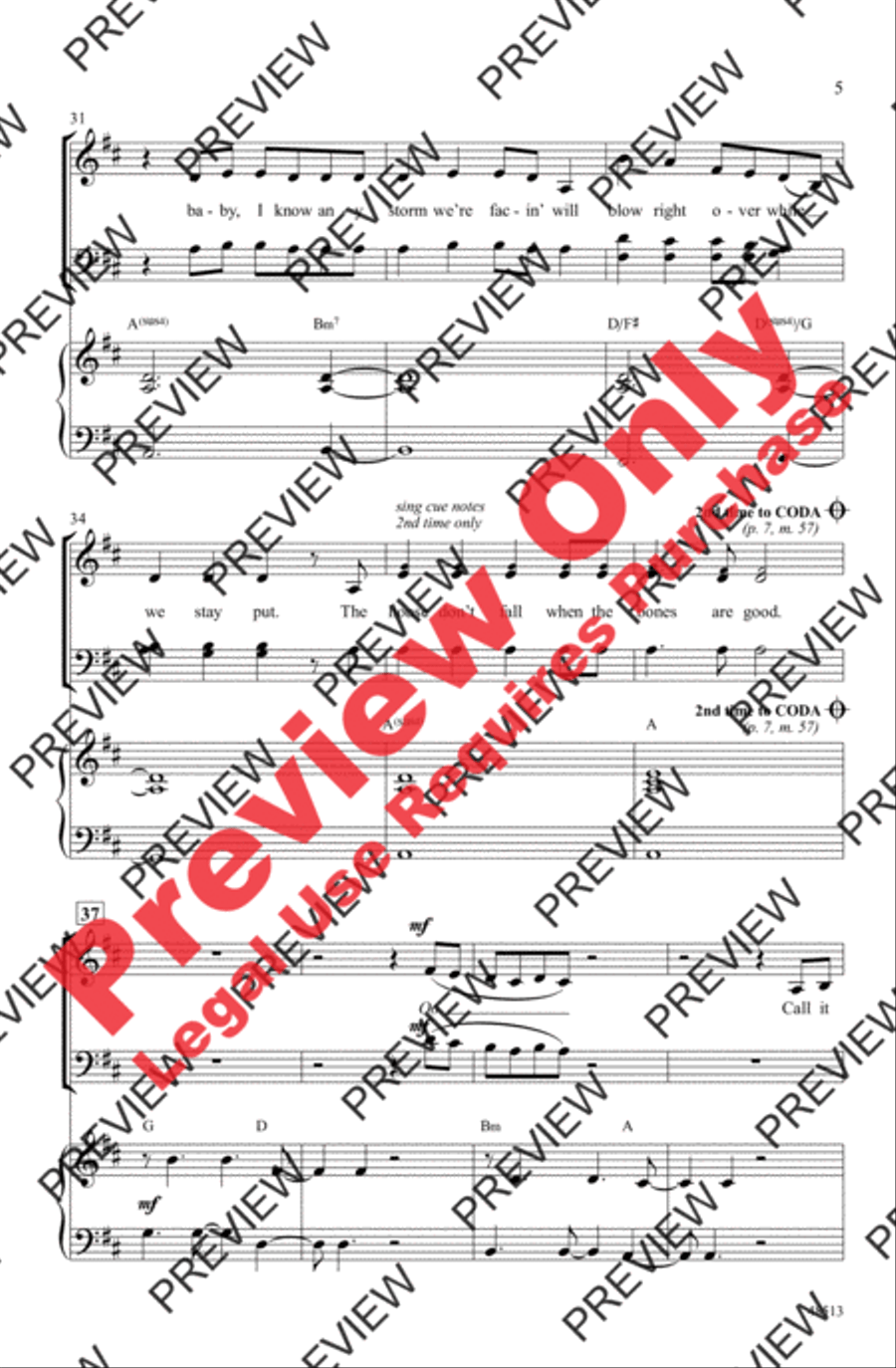 The Bones 4-Part scores gallery preview page 5