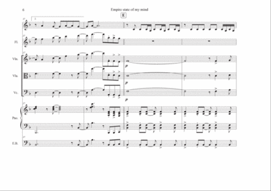 Empire State Of Mind Flute scores gallery preview page 6