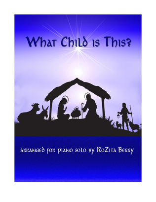 Book cover for What Child is This?--Piano Solo