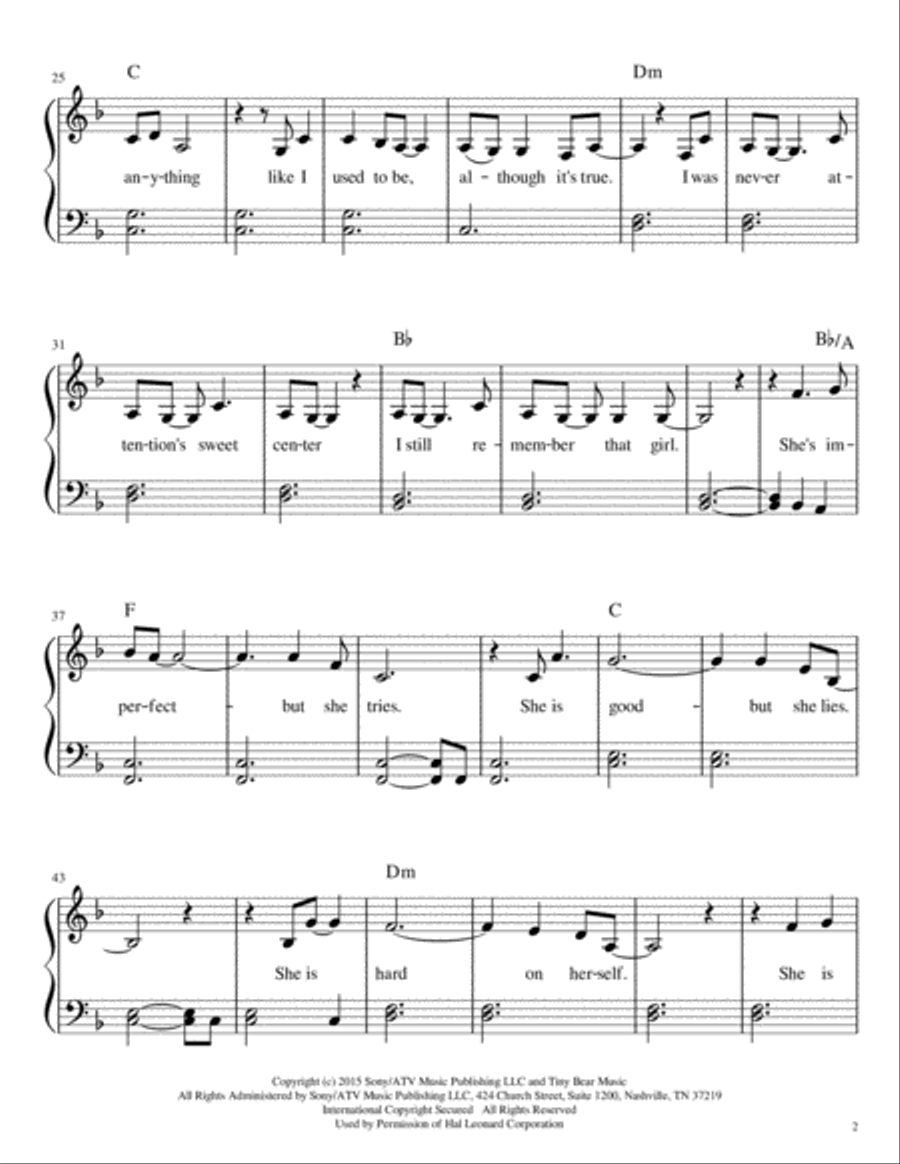 She Used To Be Mine from WAITRESS THE MUSICAL Voice scores gallery preview page 2