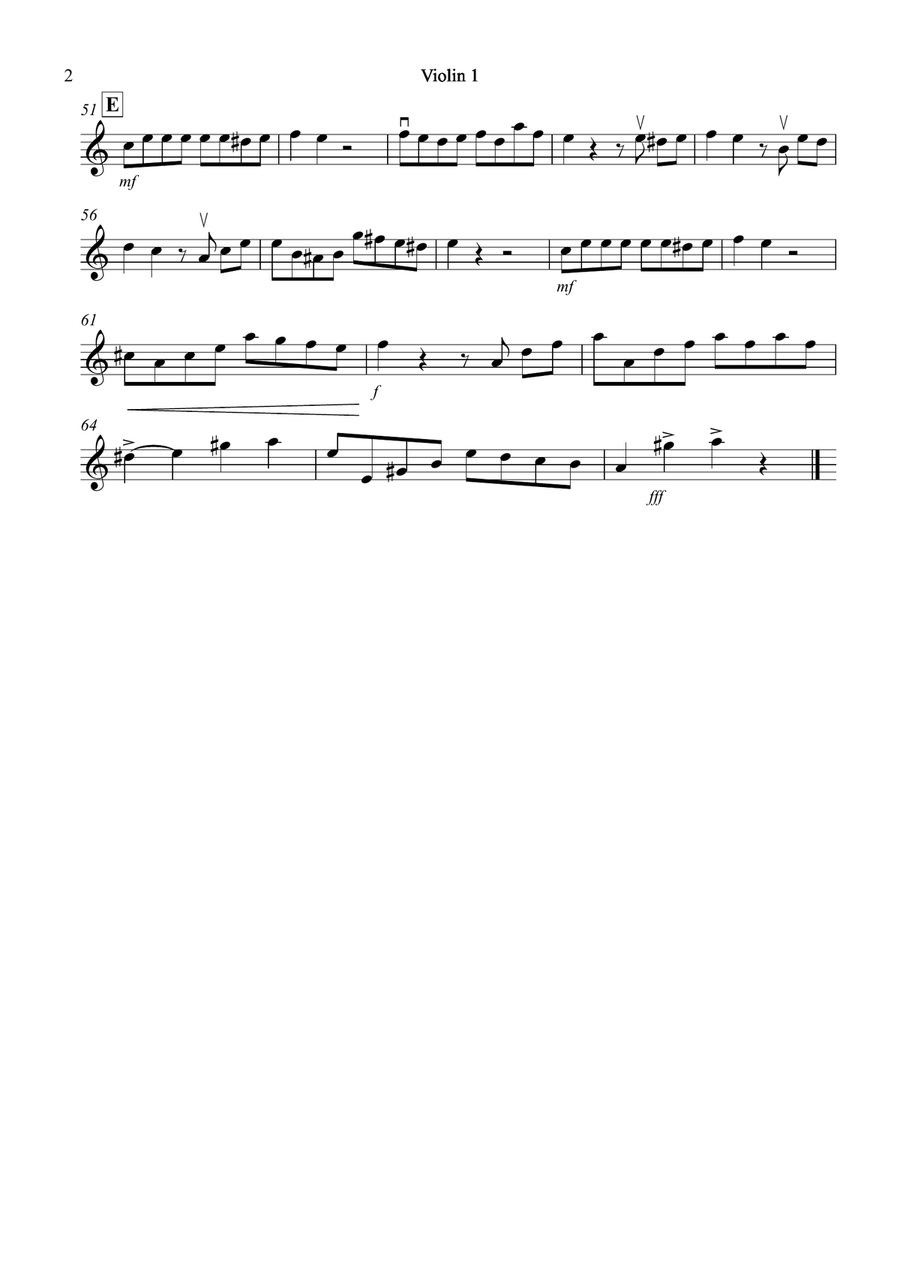 Tango á Trois for Violin Trio Violin Solo scores gallery preview page 5