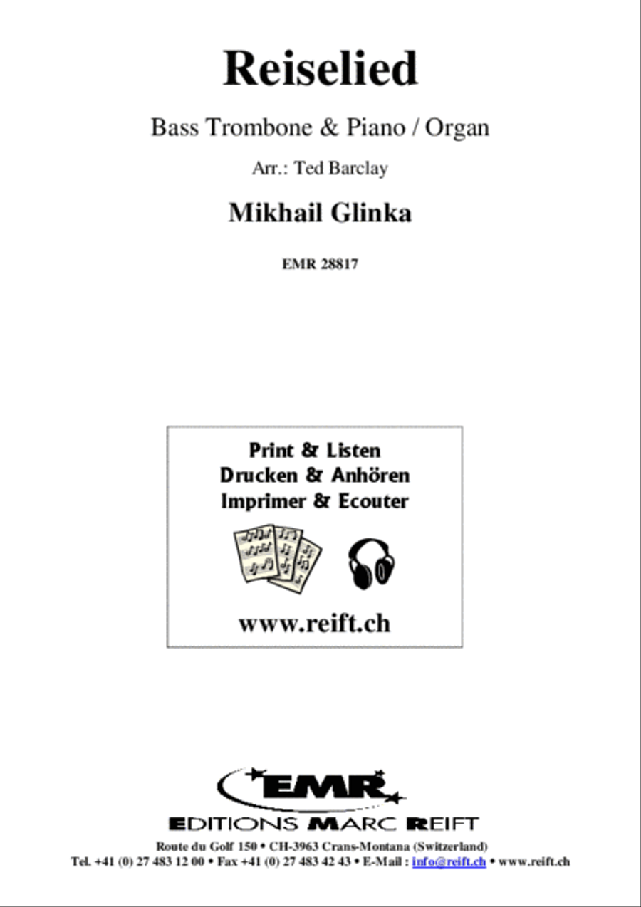 Reiselied Reiselied Trombone scores gallery preview page 2