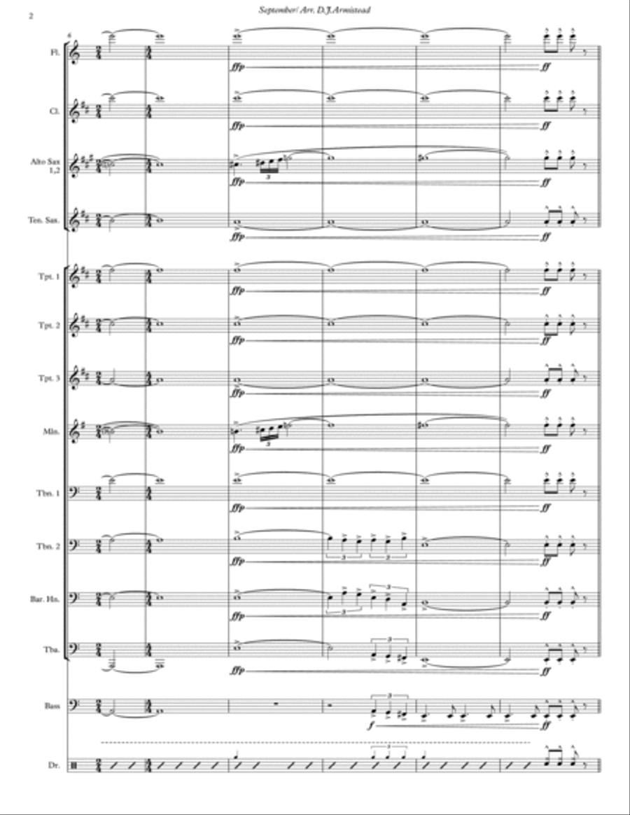 September September Marching Band scores gallery preview page 2
