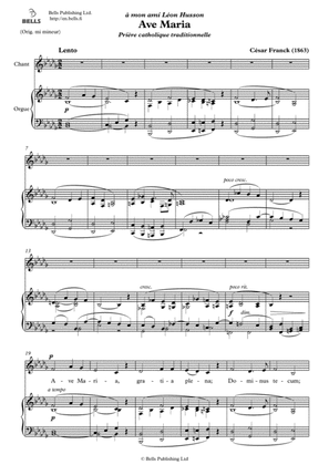 Ave Maria (Solo song) (B-flat minor)