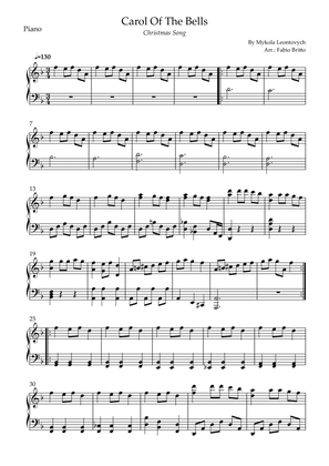 Carol of The Bells (Christmas Song) for Piano Solo