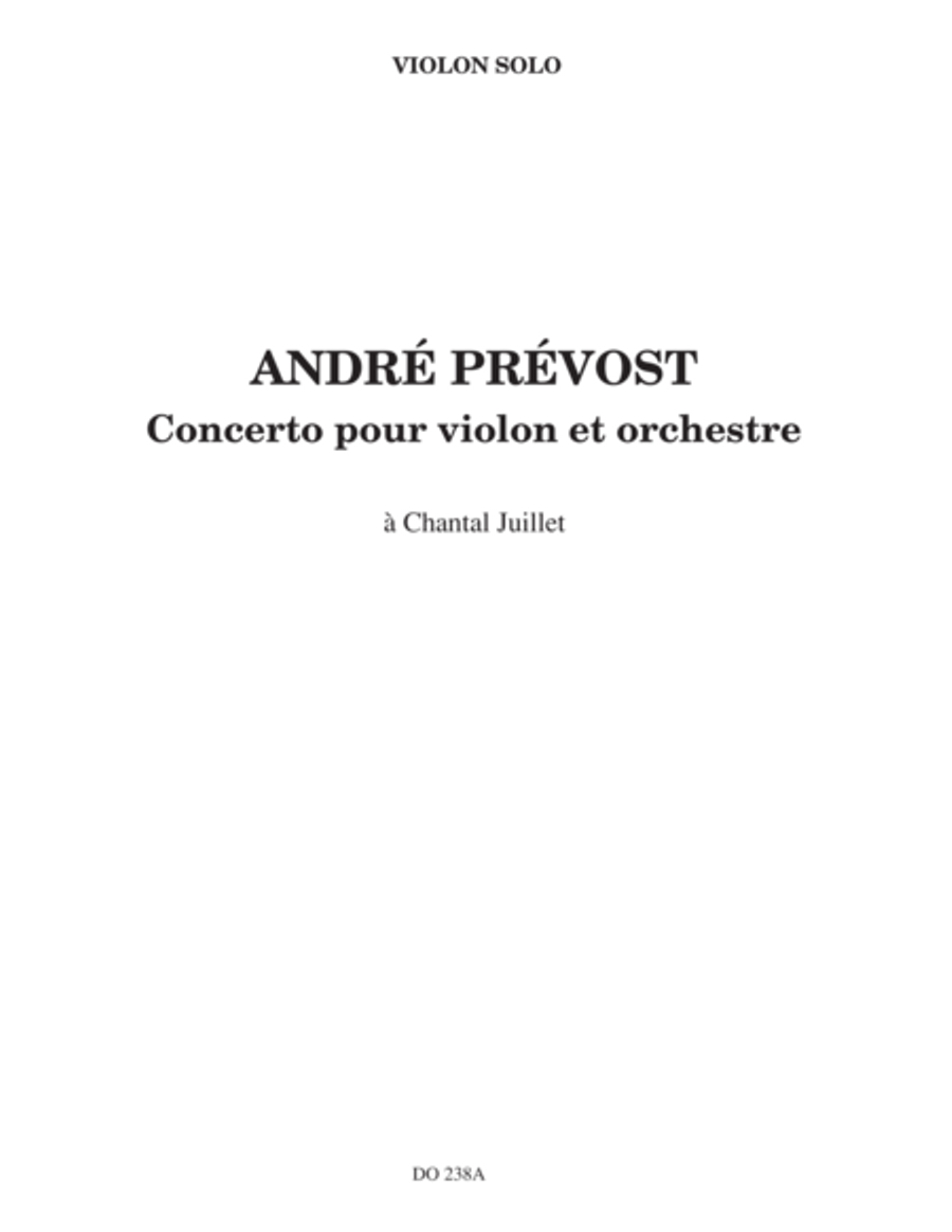 Concerto for violin (violin part) Orchestra scores gallery preview page 1