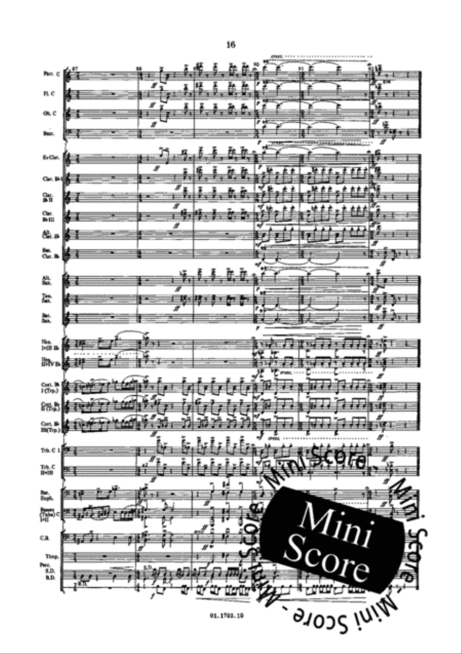 Windmusic Opus 123 Concert Band scores gallery preview page 22