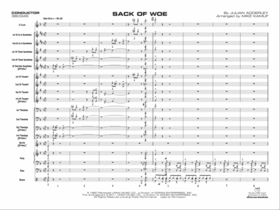 Sack of Woe Sack of Woe Jazz Ensemble scores gallery preview page 18