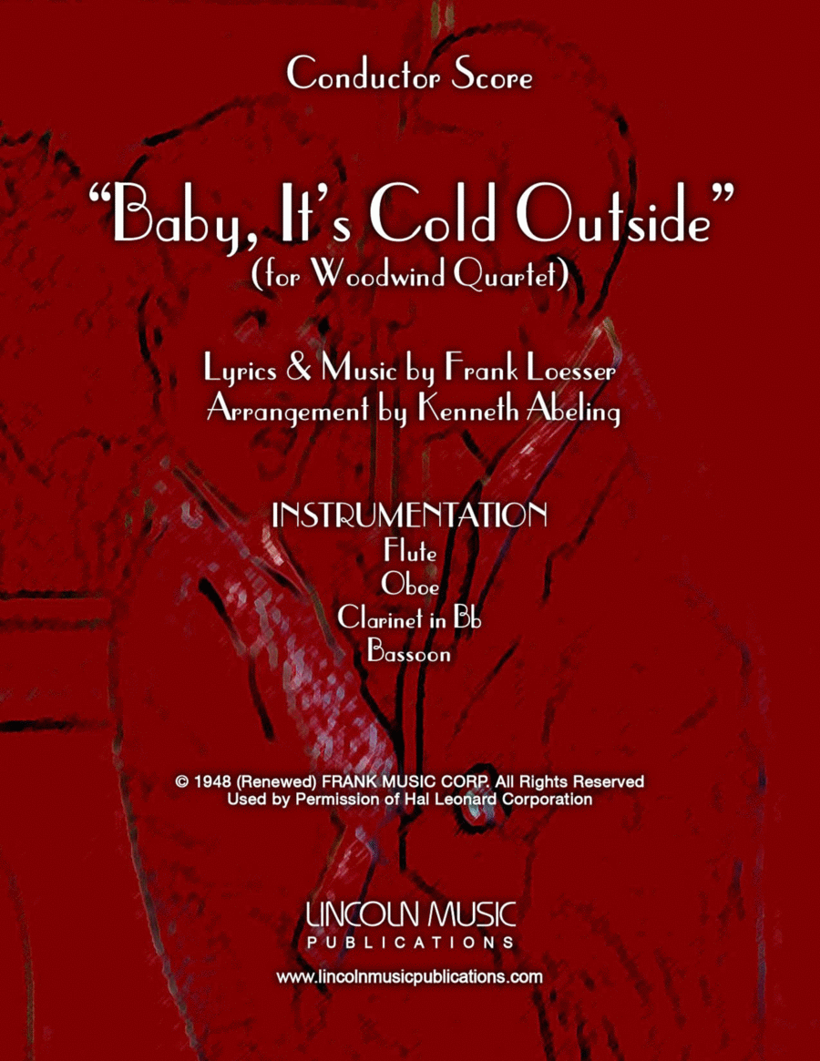 Baby, It's Cold Outside Woodwind Quartet scores gallery preview page 1