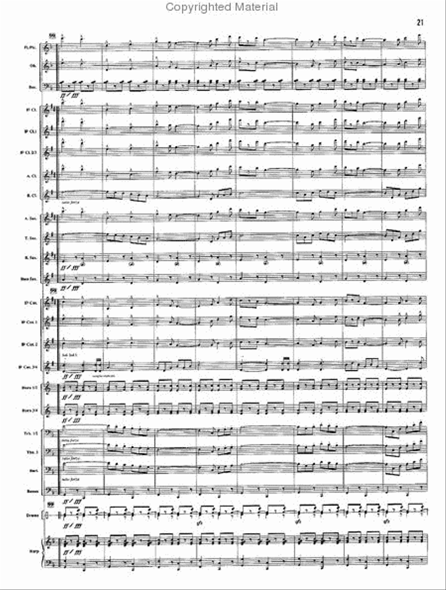 Semper Fidelis Concert Band scores gallery preview page 14