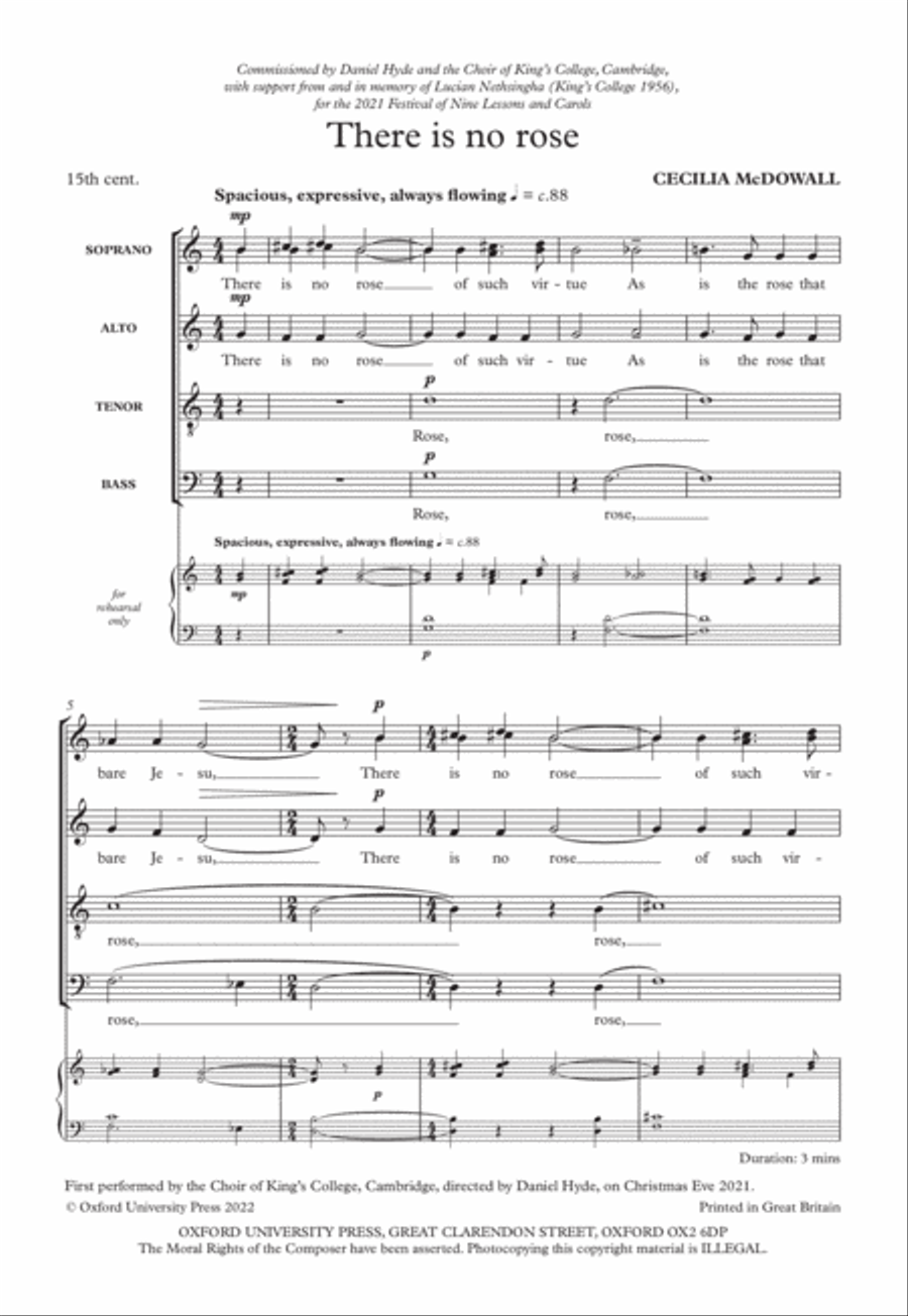 There is no rose Divisi scores gallery preview page 3