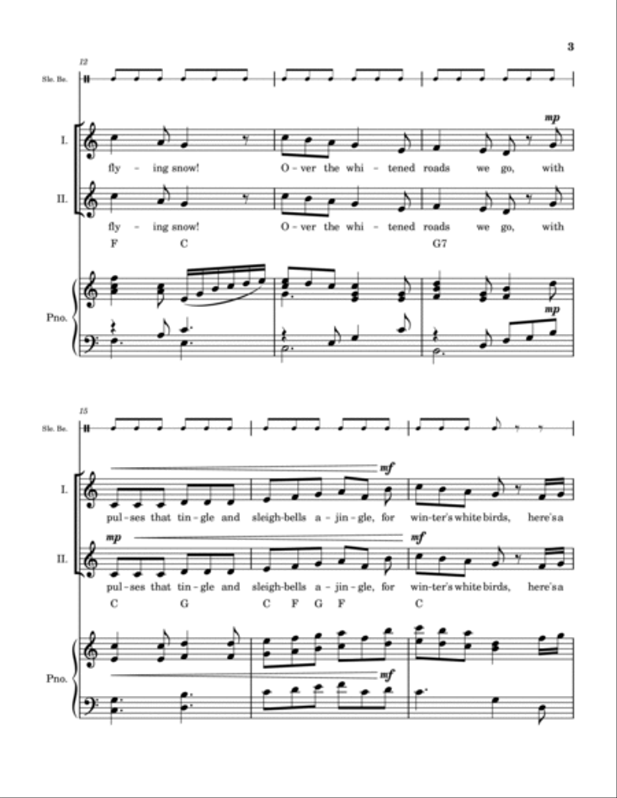 Winter Song (For Unison Choir) Unison Choir scores gallery preview page 5