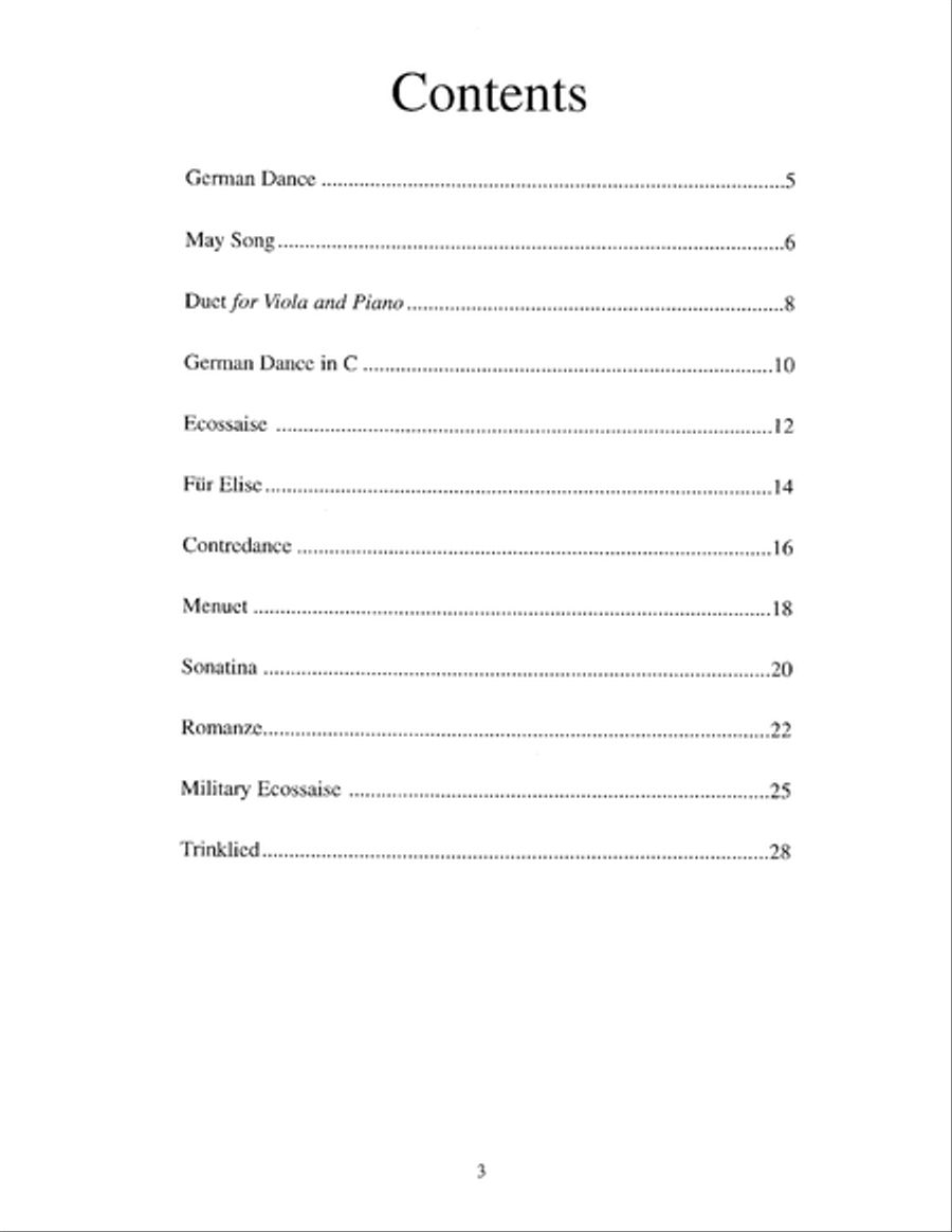 The Student Violist: Beethoven Viola Solo scores gallery preview page 4