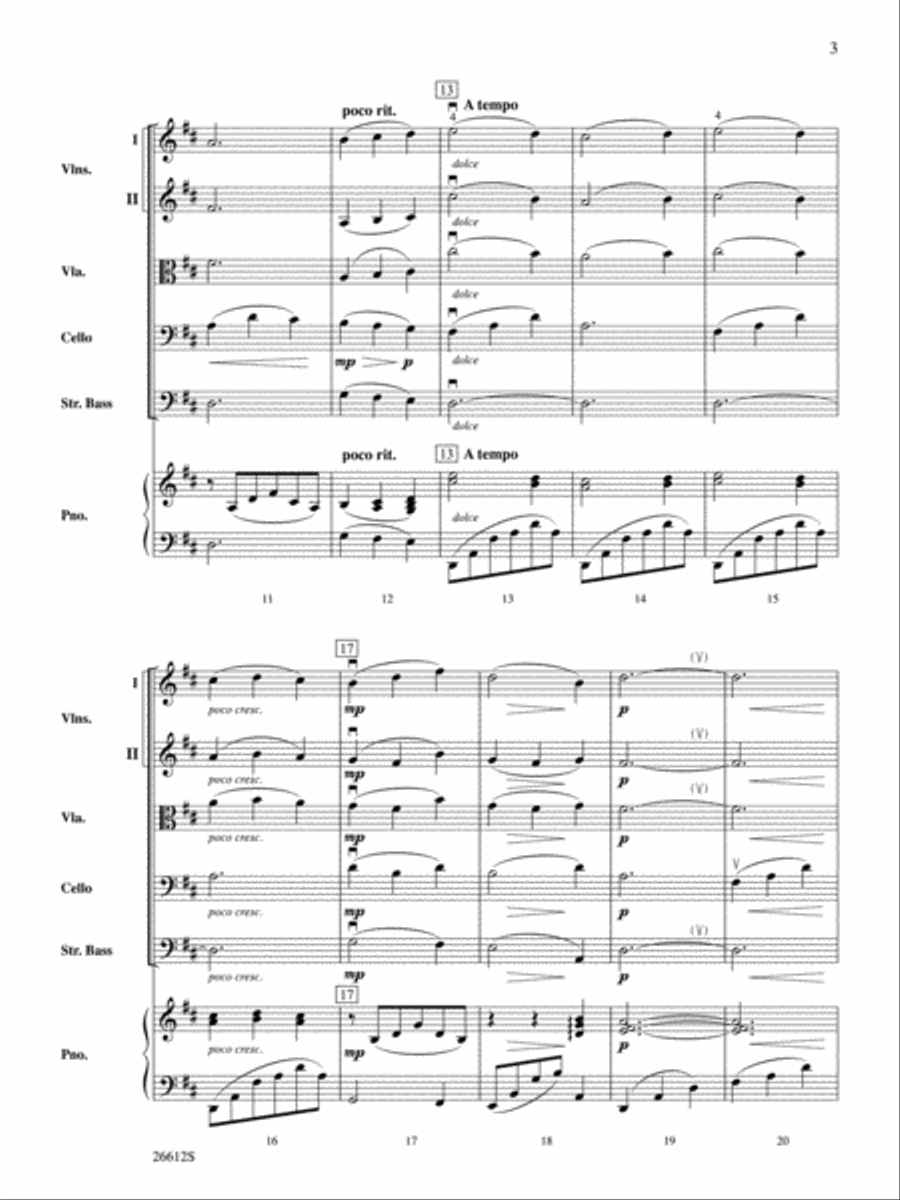 Lullaby for Nicholas String Orchestra scores gallery preview page 3
