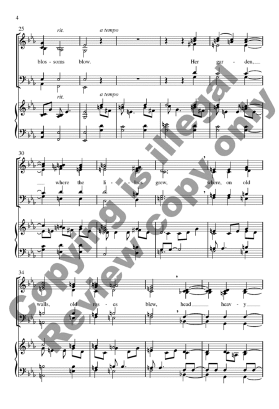 White moons White moons SSATB scores gallery preview page 4