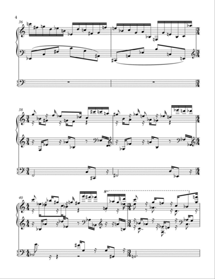 Impersonata: First Movement Piano Solo scores gallery preview page 4