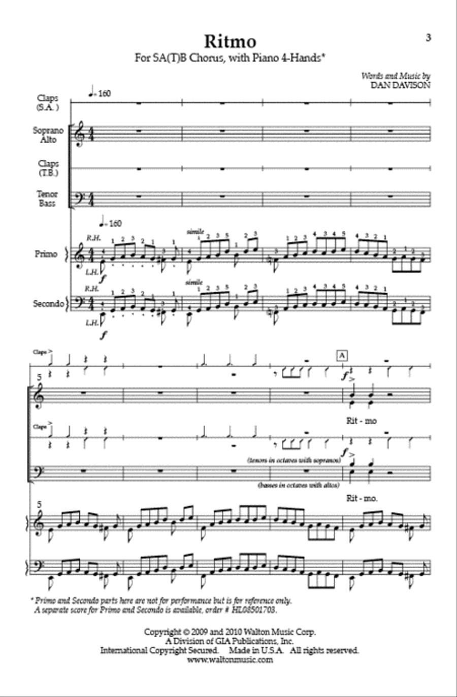 Ritmo SA(T)B Ritmo SA(T)B SA scores gallery preview page 2