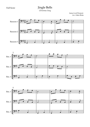 Jingle Bells (Christmas Song) for Bassoon Trio